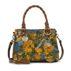 Patricia Nash- Leather Handbag with Brown Accents